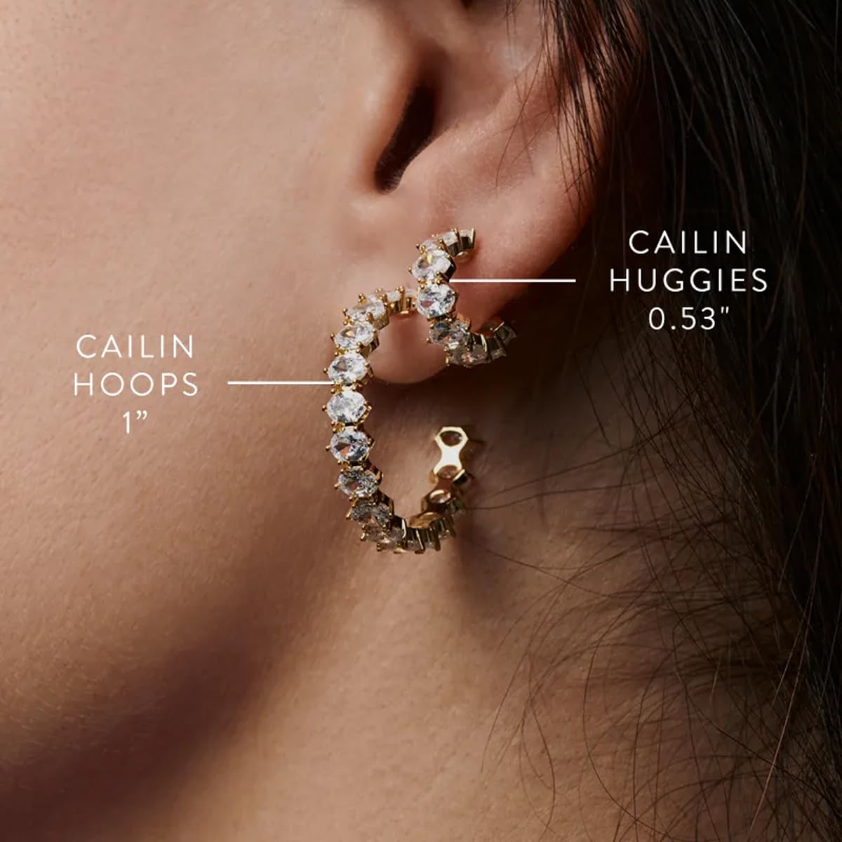 Kendra Scott Cailin Crystal Huggie Earrings, Fashion Jewelry For Women