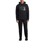 KARL LAGERFELD mens Long Sleeve Large Logo Patch Hoodie