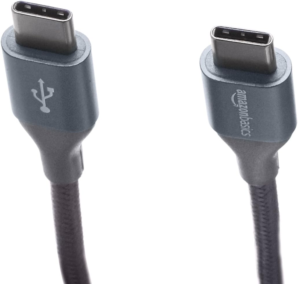 Amazon Basics USB-C to USB-C Cable Charger Cable, Nylon Braided Cord, 480Mbps Speed, USB-IF Certified, for Apple iPhone 16/15 - Image 4