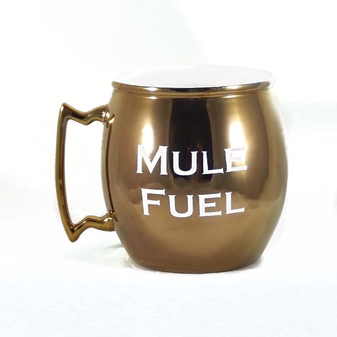 Personalized Ceramic Moscow Mule Coffee Mug Copper