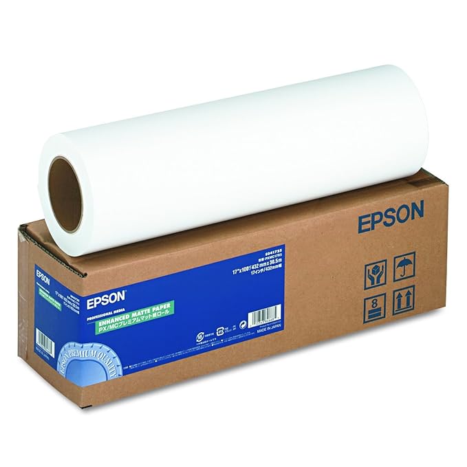 17in X 100ft Roll Enhanced Matte Paper for Photos 3in Core Amazon.ca