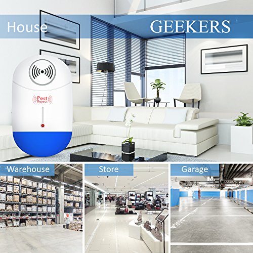 GEEKERS Pest Control Ultrasonic Repeller Electronic Spider Repellent