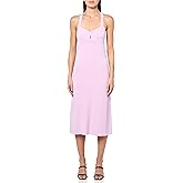 BCBG New York Women's Sleeveless Sweetheart Neck Midi Sweater Dress