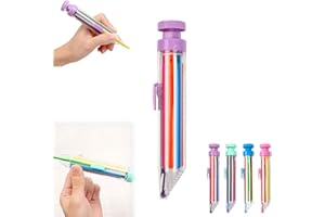 IRASAS 8 in 1 Crayons,2024 New Retractable Art Graffiti Painting Crayons Pens for Students Kids,8 in 1 Multicolor Crayons,Kids Painting Party Favors (Purple)