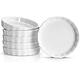 Sweese 505.001 Porcelain Ramekins Round Tart Pan Mini Fluted Quiche Dishes - 5 Ounce for Creme Brulee - Set of 6, 4.8 x 0.8 I