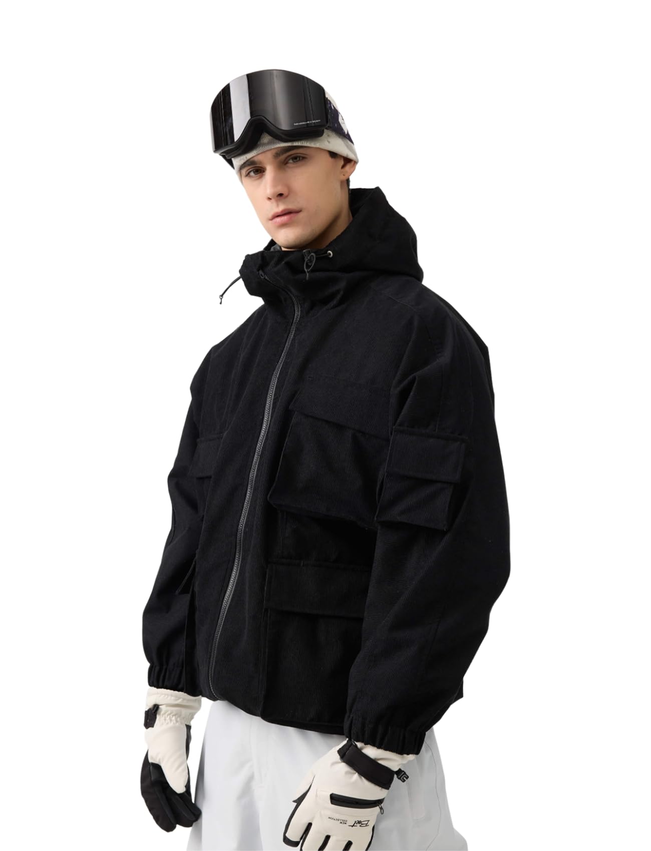 Photo 1 of GSOU SNOW Womens Mens Baggy Snowboard Jacket Cargo Ski Cloth Multi-Pockets Warm Waterproof Windproof Mountain