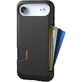 Smartish® iPhone Air Wallet Case - Wallet Slayer Vol. 1 [Slim + Protective] Credit Card Holder - Drop Tested Flip Hidden Card Slot Cover for Apple iPhone Air - Black Tie Affair