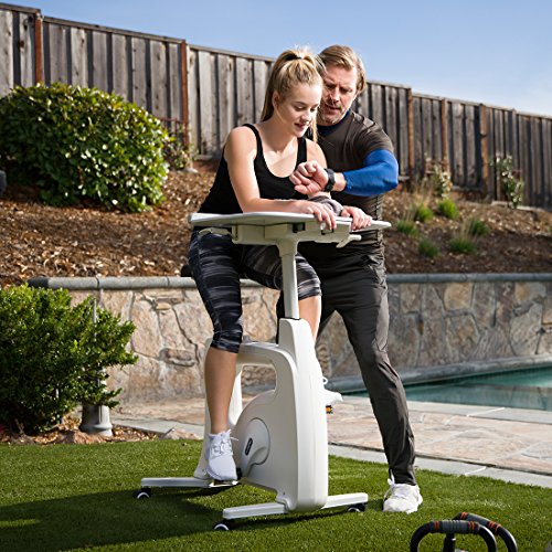 stationary bike for standing desk