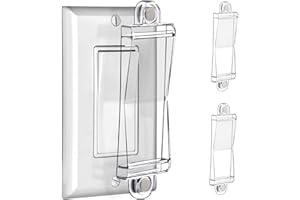 Light Switch Guard Cover- PSZEZNZ Light Switch Outlet Covers for Flat Modern Wall Switches-Child Safety Protection(Clear,2 Piece)