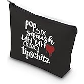 WCGXKO Chicago Musical Inspired Gift Six Squish Uh Uh Cicero Lipschitz Zipper Pouch Cosmetic Bag (POP SIX black)
