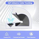 Zocipro 14x10mm Mini Cable Trunking 2M White Self Adhesive Wire Duct Cover view 3