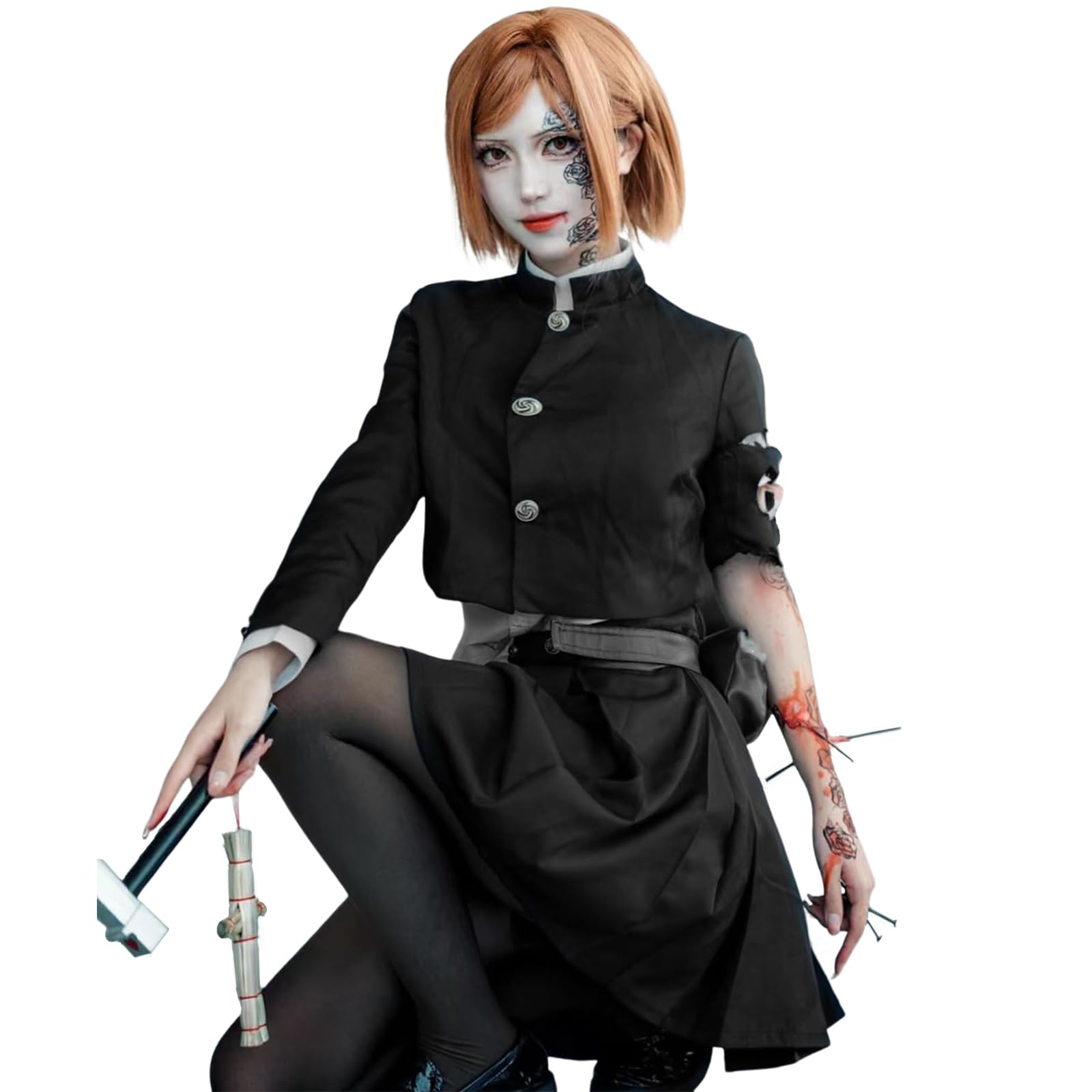 CR ROLECOS Anime Kugisaki Nobara Cosplay Costume School Uniform Skirt Halloween Costume S — image 1