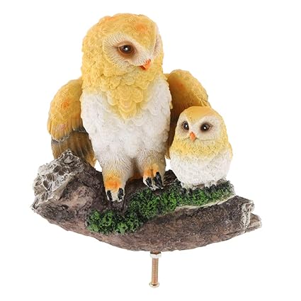 Amazon 模擬動物 人工フクロウ 可愛い おしゃれ庭 オブジェ 置物