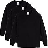 Hanes Boys ComfortSoft Long-Sleeve T-Shirt Pack, Cotton Tees for Boys, 3-Pack