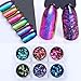 BORN PRETTY Nail Art Chameleon Flakies Iridescent Sequins Irregular Rainbow Glitter Manicure Paillette Dust 6 Colors