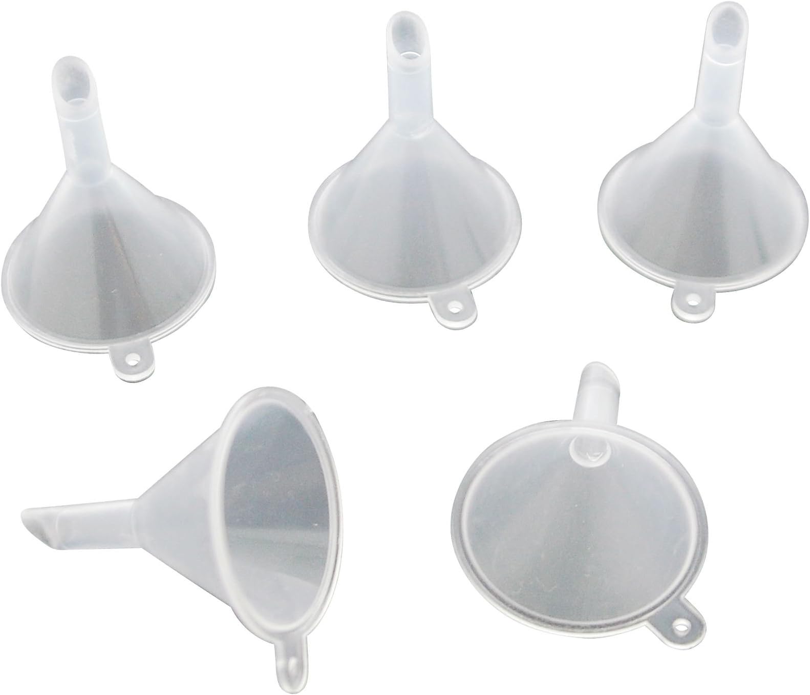 5 Plastic Funnels, Suitable for Filling Perfume Atomizers etc