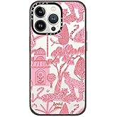 CASETiFY Compact iPhone 13 Pro Case [4 ft. 2X Military Grade Drop Protection/Slim/Lightweight] - Cheetah Paradise Pink - Clear Black