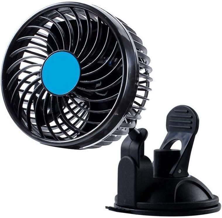Car Cooling Fan - Kalinu Car Interior Window Cooler Fan Oscillating Suction Cup Mount (120mm, 12v)