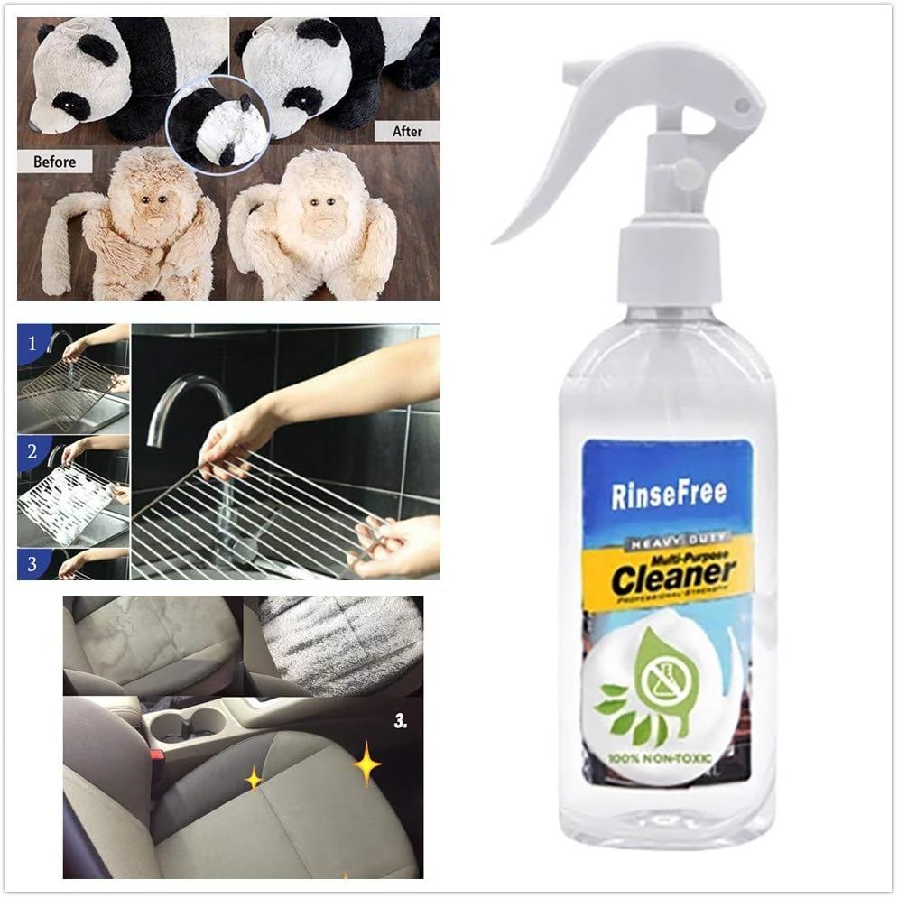 All Purpose Rinse Free Cleaning Spray Cleaner 100ml Fast Safe Rinse Free Fresh Scent Cleaner Dissolve Stubborn Stains Multi Purpose Bubble Cleaner Suitable For All Surface White Amazon Co Uk Grocery
