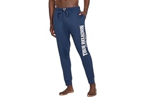 True Religion Mens Jogger Pajama Pants, Lightweight Lounge Casual Sleep Pants for Men