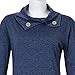AMZ PLUS Women Large Size Vintage Lapel Long Sleeve Tunic Shirt Dress (Asian Size)