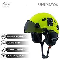 UNINOVA Arborist Helmet Forestry Helmet Chainsaw