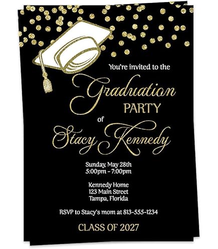 Handmade For Western Graduation Invitations