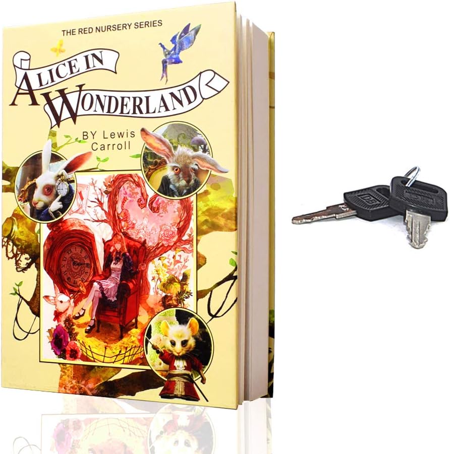 Real Paper Book Locking Book Safe with Key Lock，Book pages that can be