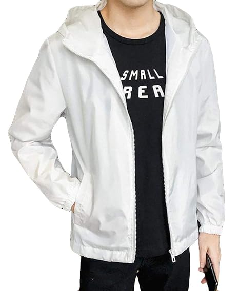 Amazon Mengfanメンズ シンプル 夏 軽量 薄手服 アウター コート Ma