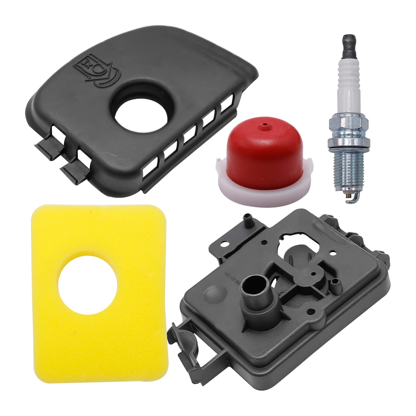 Hoypeyfiy 595660 Air Cleaner Cover 595663 Air Filter Base 799579 Air Cleaner Foam Filter Replacement for 450E 500E 550E 550EX Series Engines (595660+595663+799579)