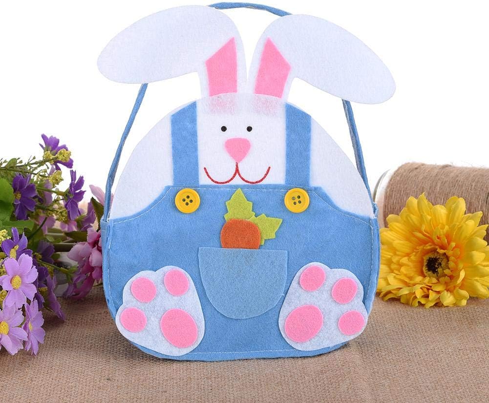 Easter Day Gift Bag Candy Bag Egg Bag - Sweet Bunny - Animal Motifs Kid (), Blue