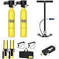 DIDEEP Scuba Tank Diving, 0.5L Capacity Mini Scuba Tank,Dive Portable Lungs for 7-10 Minutes Underwater Breathing, Diving Lung Tank Suitable for Emergency Rescue, Underwater Exploration