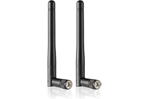 Eifagur Dual Band WiFi 2.4GHz 5GHz 5.8GHz 5dBi RP-SMA Male Antenna for PC WiFi Router Wireless Network Card Gaming Motherboar