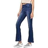 Cello Jeans Women's Mid Rise Easy Flare Pull On Jeggings