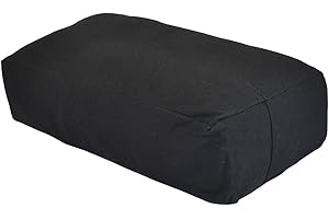 YogaAccessories MAXSupport Deluxe Rectangular Cotton Yoga Bolster