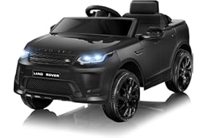 TEOAYEAH 12V Lithium Battery Powered Licensed Land-Rover Electric Car for Kids, Longer Playtime, Parent Remote Control Ride on Car, Wireless Music, Luxury Ride on Toys