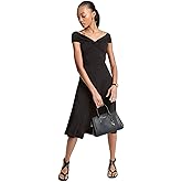 Michael Kors Womens Off Shoulder Midi Dress