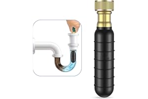 Fosenlion Medium Drain Cleaning Bladder Fits 1.5"–3" Pipes, Drain Bladder Unclogger for Bathroom Sinks, Showers, Swimming Pool Drains, Kitchen Sinks and Main Drains