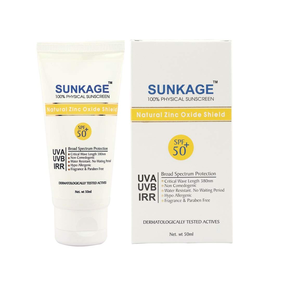 SunKage SPF 50, 100% Physical Sunscreen 