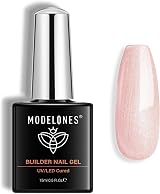 modelones 8-in-1 Builder Gel Pink Shimmer 15ml Hard Gel for Nails