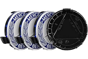 Aooble 4PCS Blue Wheel Center Caps for 75mm/2.95 inch Size Car Wheel Center Covers