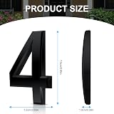 Vicloon 3D Mailbox Numbers Self Adhesive 3 Inches ABS Waterproof House Street view 2