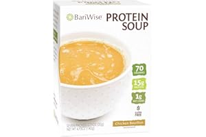 BariWise Protein Soup Mix, Chicken Bouillon, Gluten Free, Low Carb & Keto Friendly (7ct)