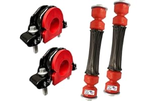 Suspension Dudes 6PC CODE RED Front Stabilizer Sway Bar OE Bracket Link Kit FITS GMC Sierra 1500, Chevy Silverado 1500 2007-2019, 11570935 K200221 K700538 928-564 - 32 MM Stabilizer Bar
