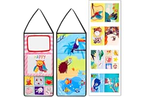 LOOKLEBE Soft Cloth Activity Book with Mirror - Educational Sensory Toy for Infants & Toddlers, Washable Early Learning Tummy Time Toy with Interactive Crinkle Pages, Safe First Book (Animal)