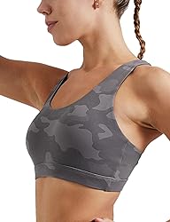 RUNNING GIRL Sports Bra for Women, Criss-Cross Back