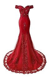 Off The Shoulder Mermaid Prom Dresses Long