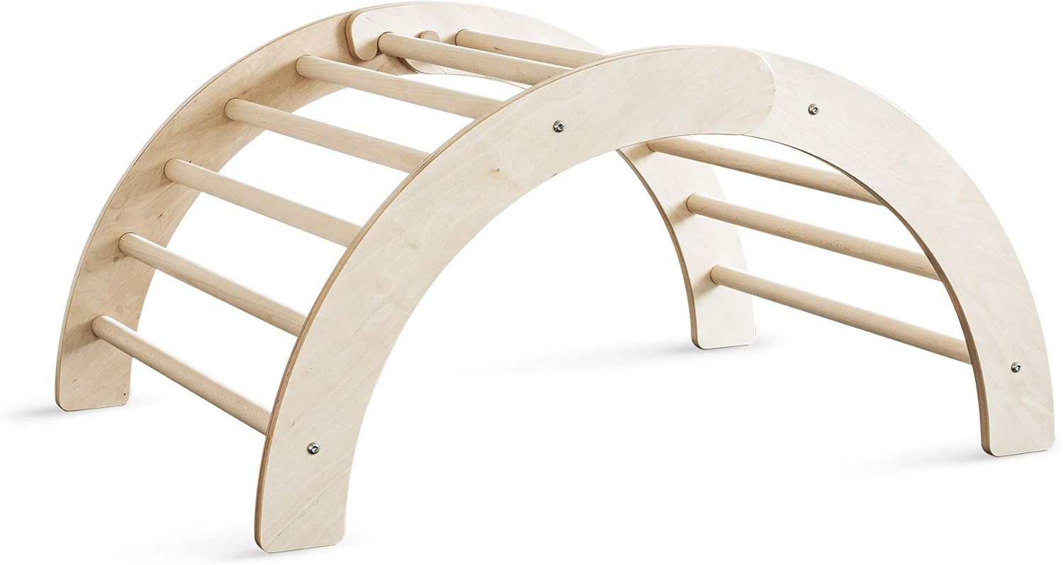 Birkenschichtholz Kletterbogen für Kinder und Baby massives Buchen-Holz