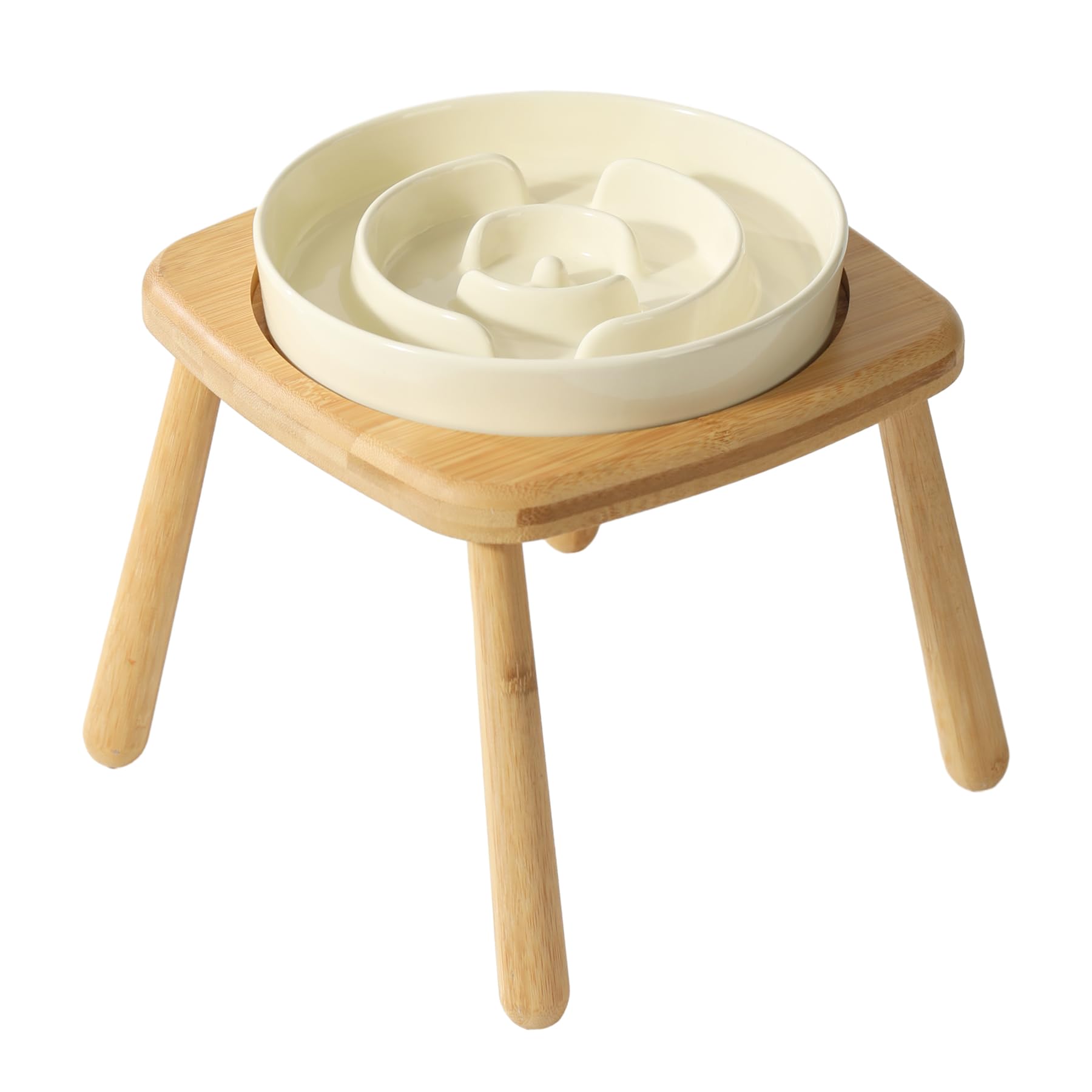 Havniva Ceramic Raised Slow Feeder Dog Bowl For Medium And Large Dog havniva-ceramic-raised-slow-feeder-dog-bowl-for-medium-and-large-dog