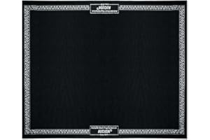 Aucuda Drum Rug Mat with Paisley Border 6x6.6ft Tightly Woven Fabric Drum Floor Mat with Non Slip Grip Bottom, Electric Drum Carpet Accessories for Drumming, Living Room, No Crease, Autumn, Fall.